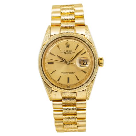 rolex datejust 18k gold 1602 factory florentine finish|FS: Rolex Datejust ref. 1602 Yellow Gold Factory Florentine Finish.